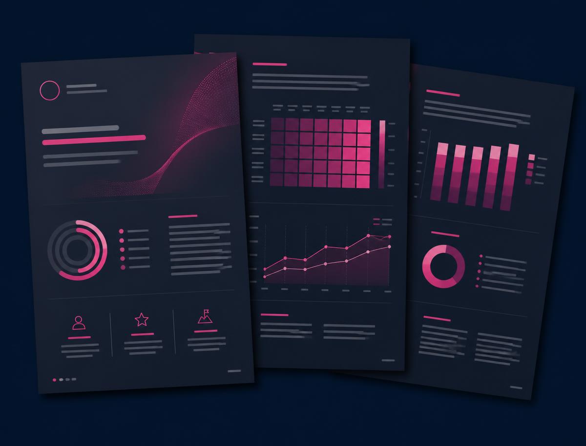 Example IlluminX in-depth diagnostic report pages showing detailed charts and pattern analysis